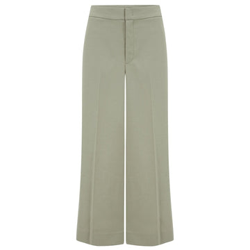 Vince Twill Crop Wide Leg Pant Celery
