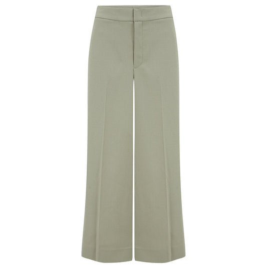 Vince Twill Crop Wide Leg Pant Celery