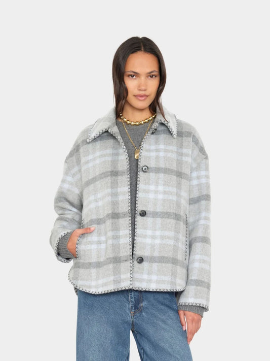 XIRENA Dean Jacket Frost Plaid Blue